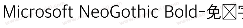 Microsoft NeoGothic Bold字体转换